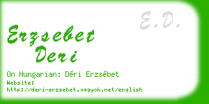 erzsebet deri business card